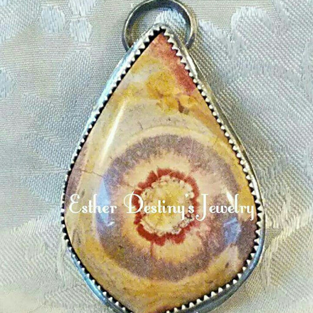 Hippie Birds Eye Rhyolite Jasper 925 Silver
