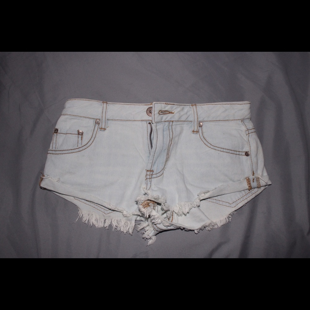 Light Wash Jean Shorts
