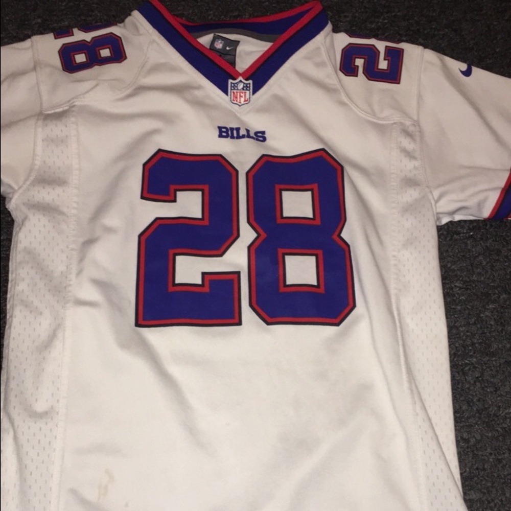 CJ spiller jersey, youth large fits like adult sm