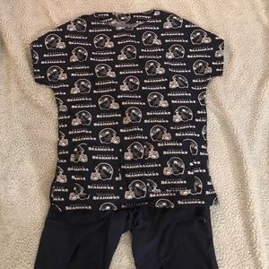 Seahawks scrub set