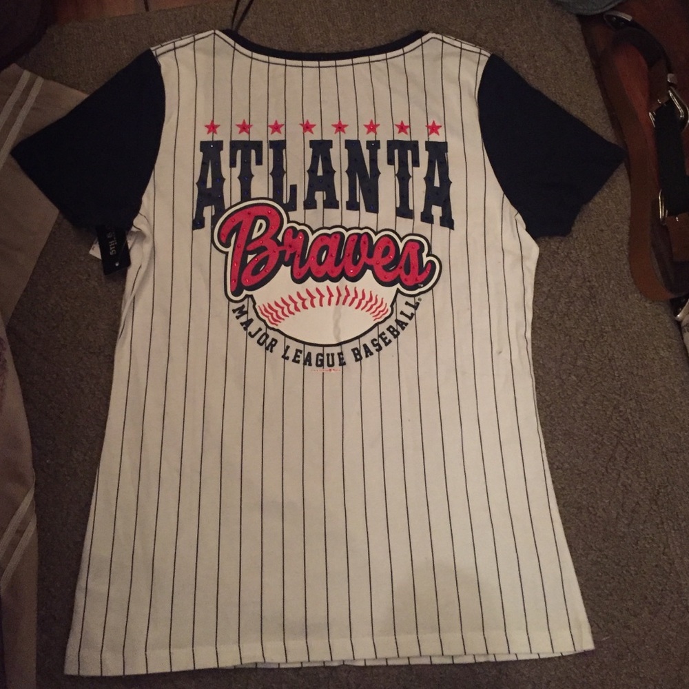 MLB Atlanta Braves scoopneck baseball tee