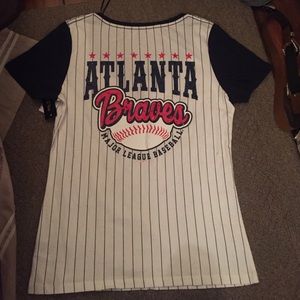 MLB Atlanta Braves scoopneck baseball tee