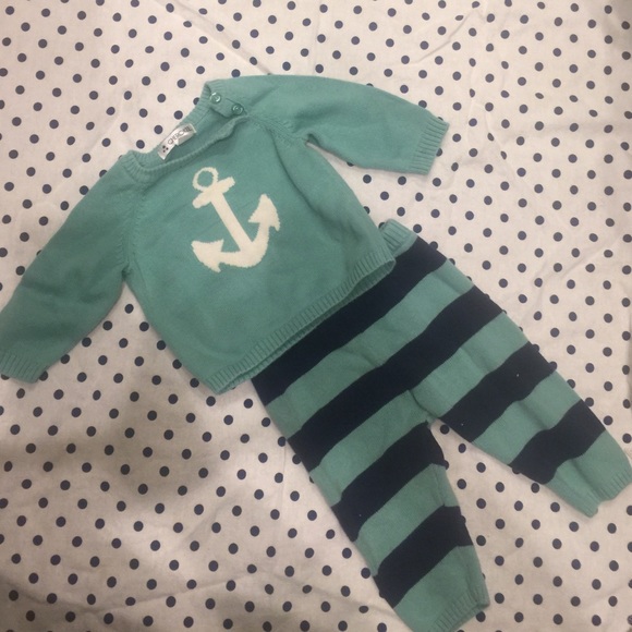 Nautical knitted sweater set - Picture 1 of 4