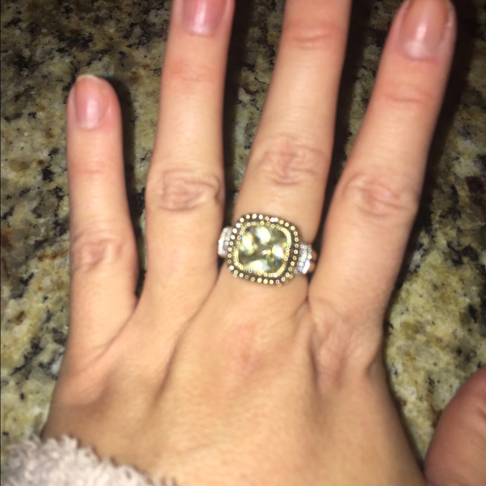 Lia Sophia Yellow Gold diamond ring