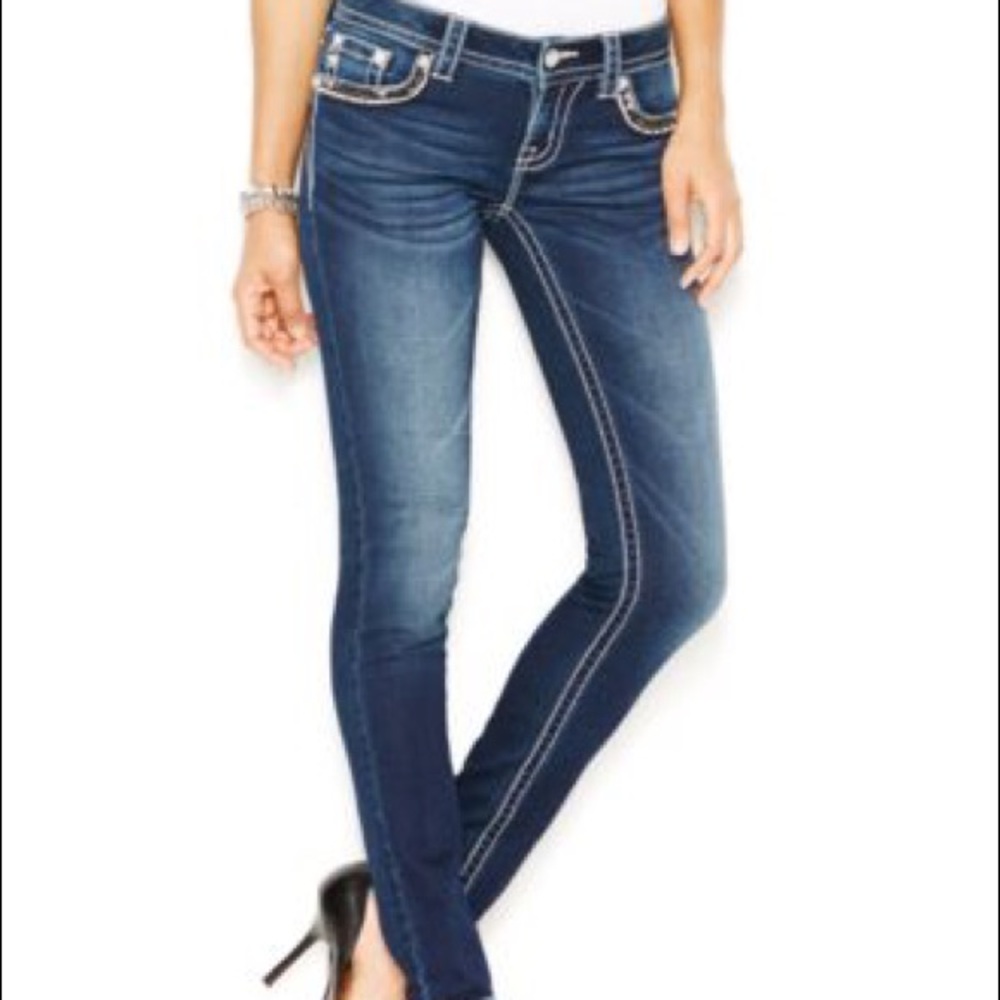Cool Miss Me Skinny Jeans With Back Embroidery