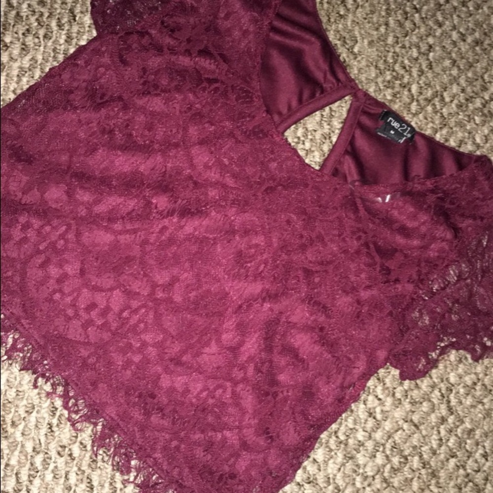 Medium lace crop top, Rue 21