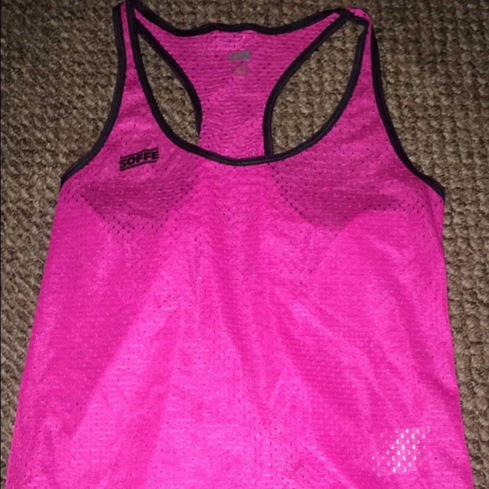 Soffe racerback tank, size small, mesh