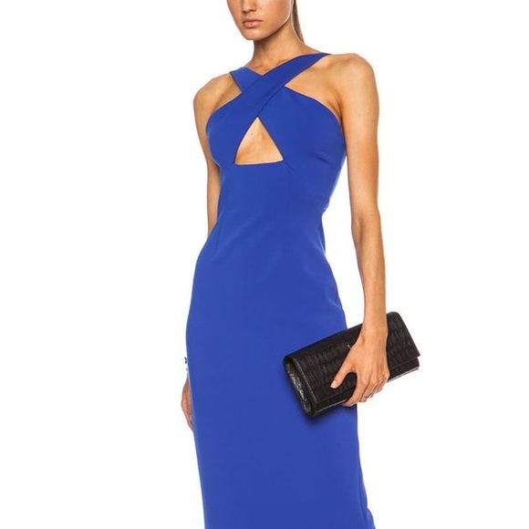 Cushnie Et Och Cobalt Blue Full Length Gown - 0 - Picture 2 of 4