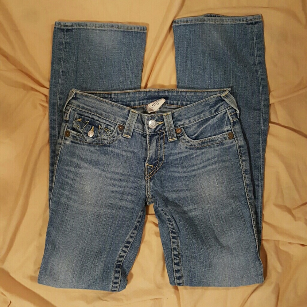 Women's Distressed TRUE RELIGION Jeans 27