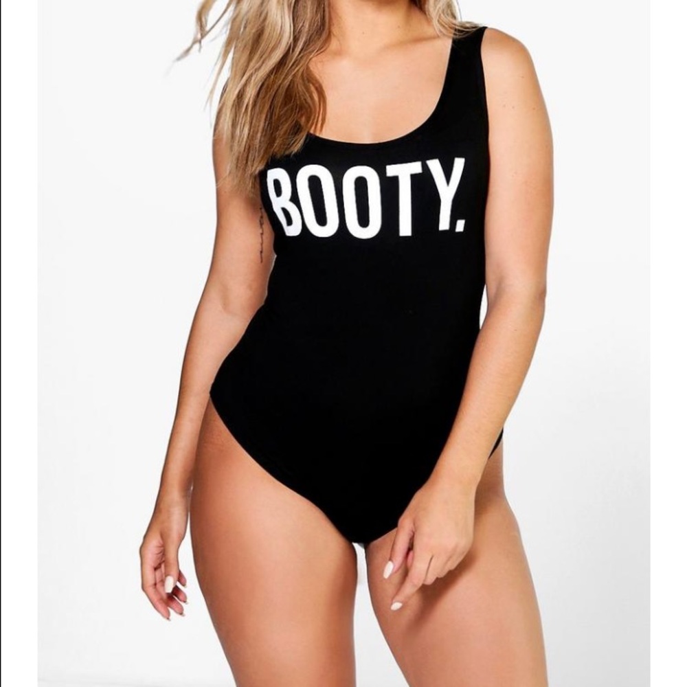 WHITE Boohoo bodysuit