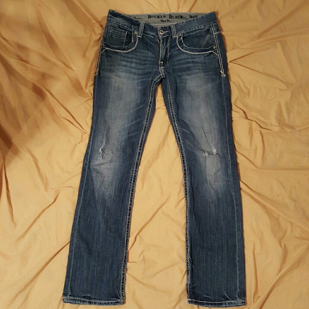 BUCKLE BLACK LABEL THREE FIT MEN'S JEANS 31X30