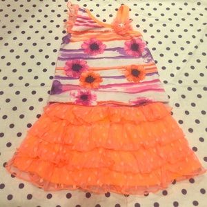 Tank top and layered skort.