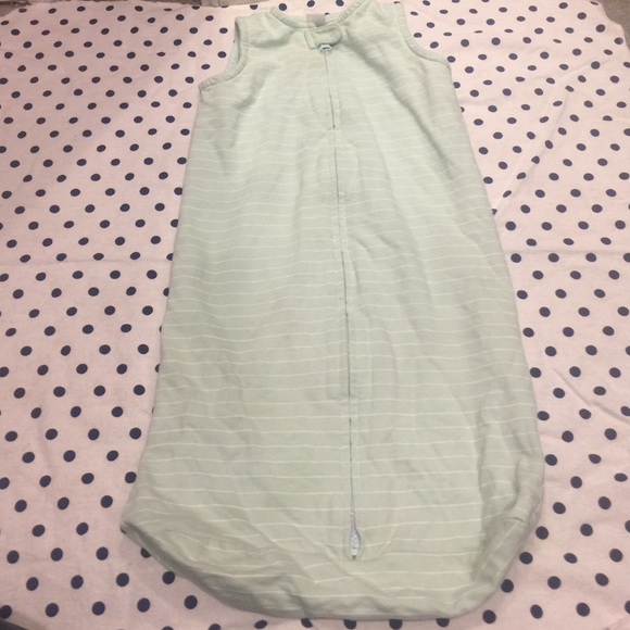 Baby mint green sleeveless front zip sleeper - Picture 1 of 4