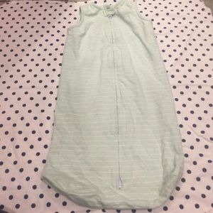 Baby mint green sleeveless front zip sleeper