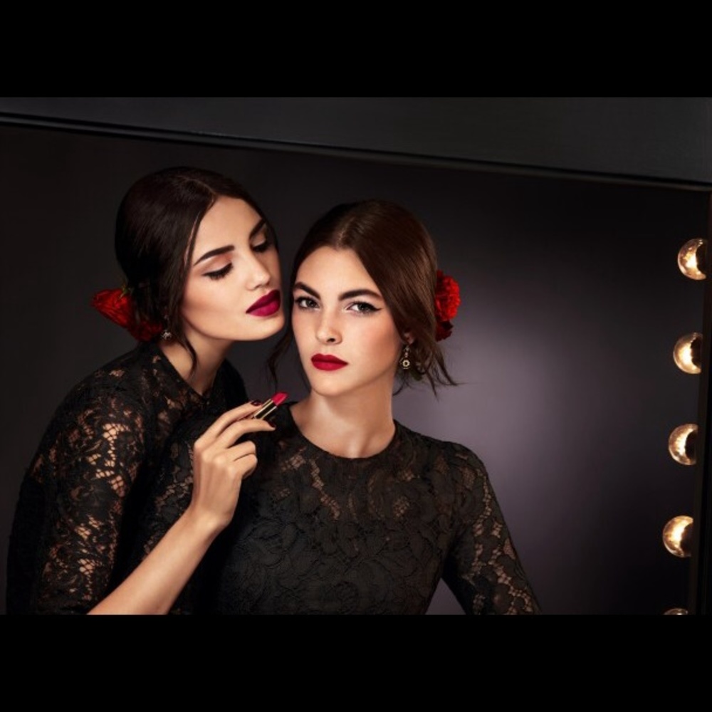 D&G Dolce and Gabbana Black/Red Cap Sleeve Dress