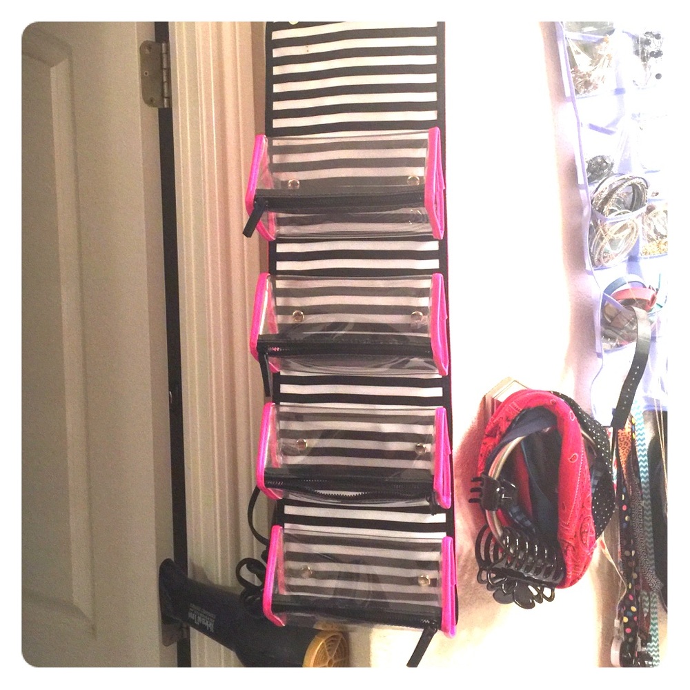 Victoria Secret makeup tote bag.