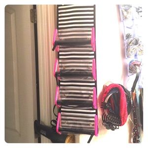 Victoria Secret makeup tote bag.