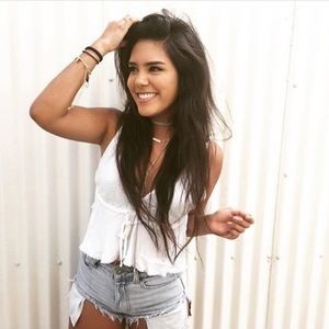 White brandy top NWT