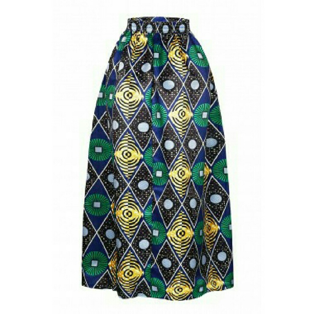 SOLD OUT [Large] ❤ African Print Skirt - Picture 3 of 4