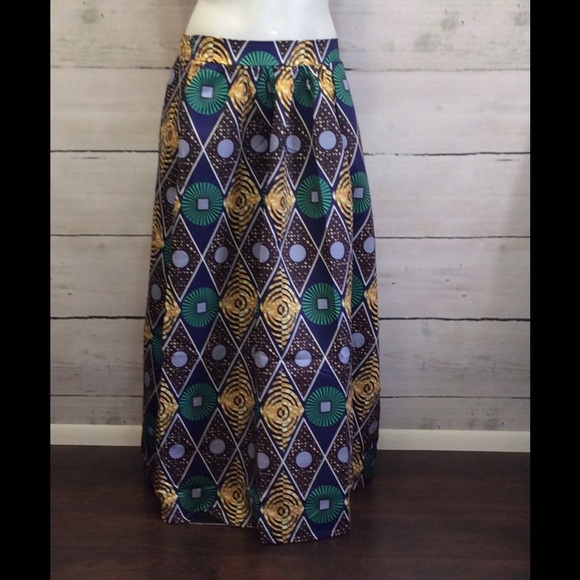 SOLD OUT [Large] ❤ African Print Skirt - Picture 4 of 4
