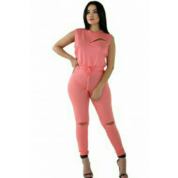 💛 [Large] Spring Cutout Fitted Jumpsuit - Picture 3 of 4