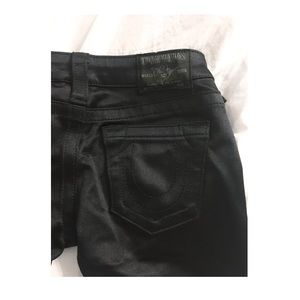 Black True Religion Skinny Jeans Jeggings Spandex