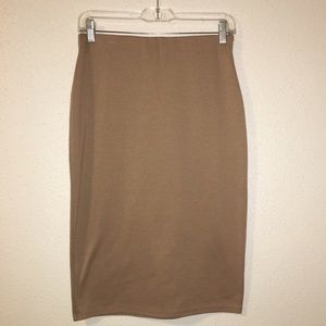 Brown Pencil Skirt