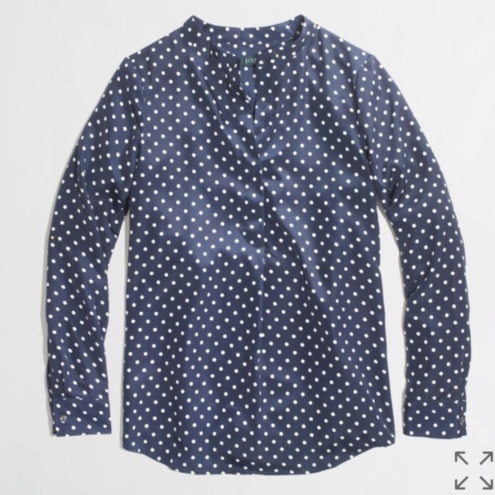 J.Crew Factory printed draped popover - Picture 1 of 4