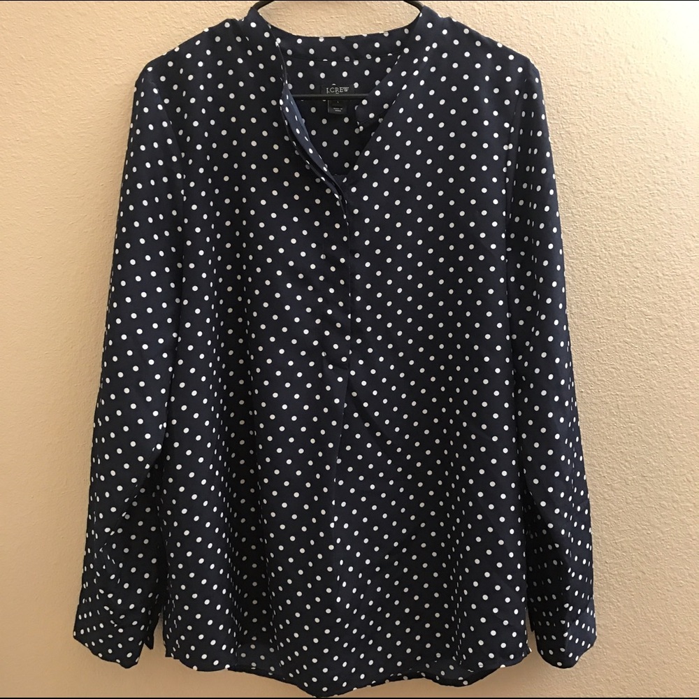 J.Crew Factory printed draped popover - Picture 2 of 4