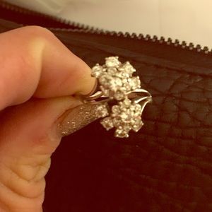 925 1.5 q diamond ring size 7