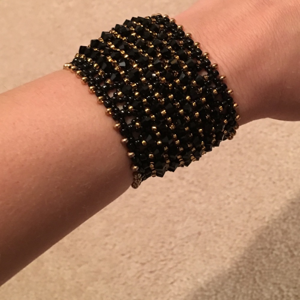 Handmade Swarovski layered bracelet