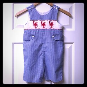 2T Lobster Smocked Shortall - BRAND NEW