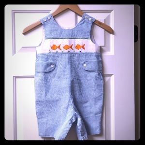 2T Fish Smocked Longall 🐟 - Brand New
