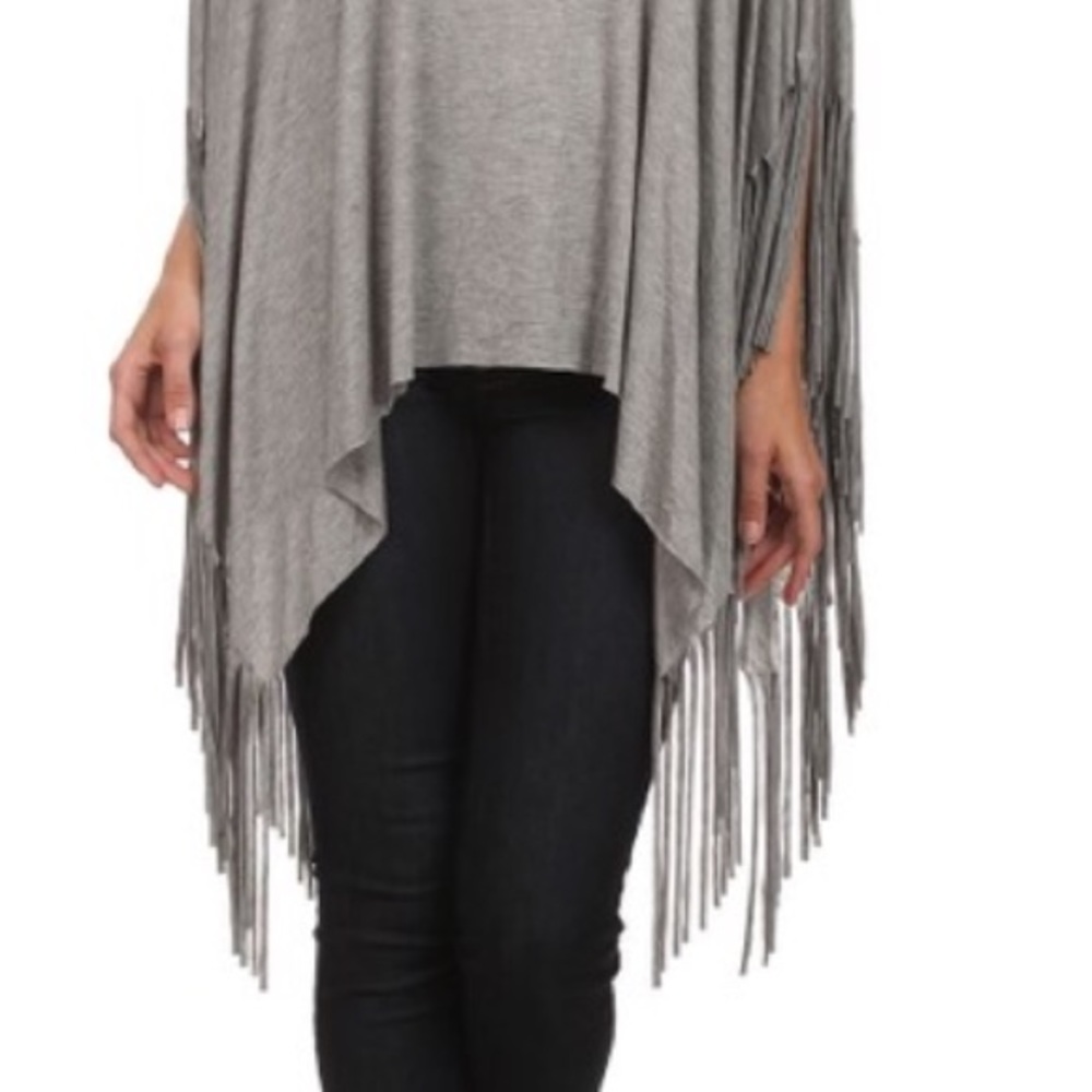 🆕 STUNNING NEW HEATHER FRINGE TUNIC - Picture 2 of 4