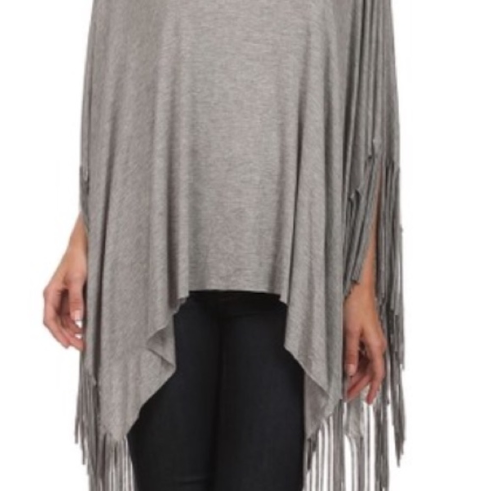 🆕 STUNNING NEW HEATHER FRINGE TUNIC - Picture 4 of 4