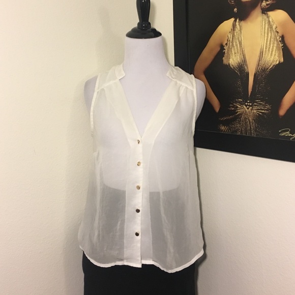 H&M Sheer Sleeveless Blouse - Picture 4 of 4