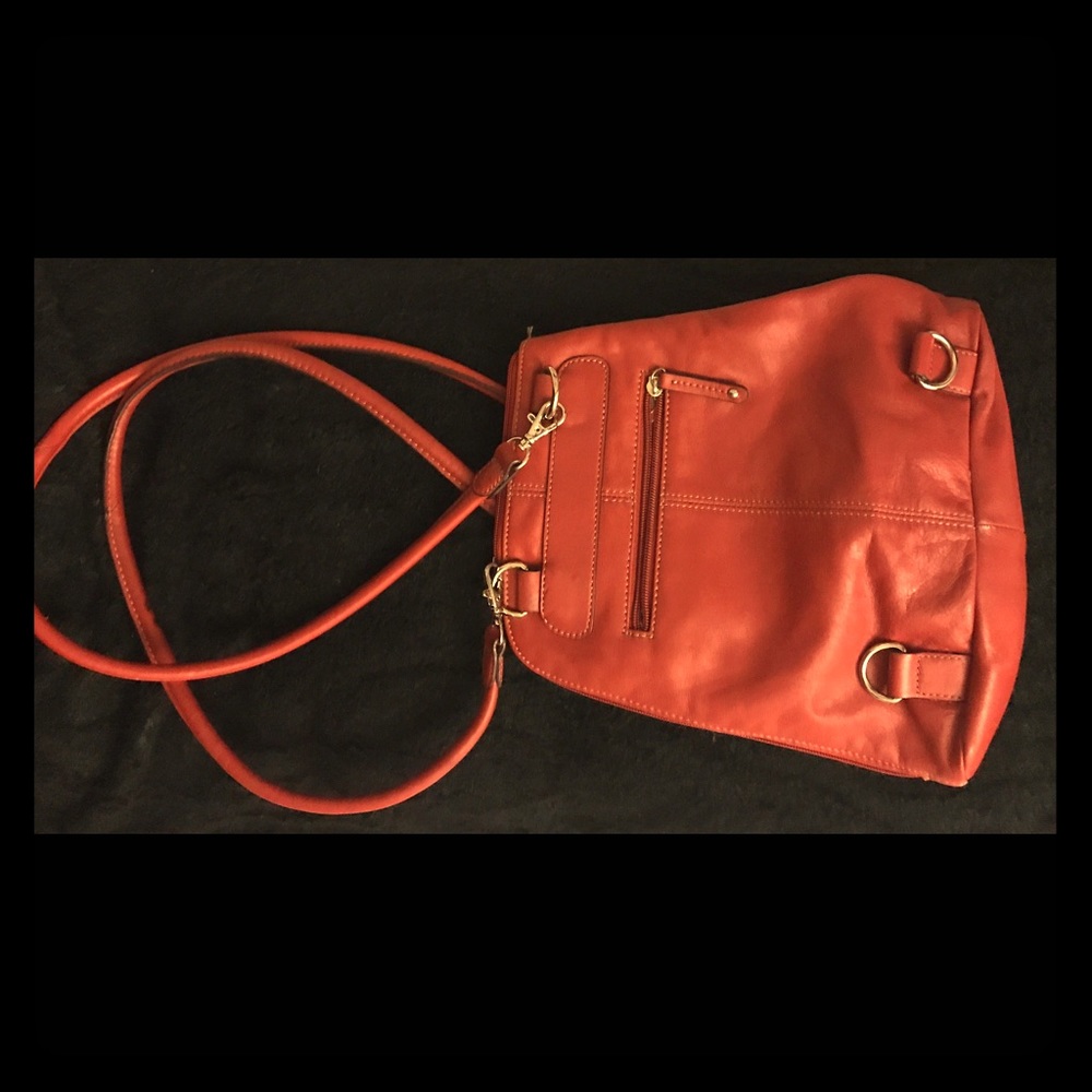 Clarks leather purse / backpack
