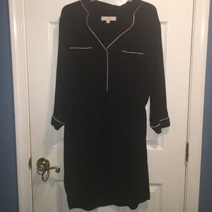 ann Taylor blouse style dress w/drawstring waist
