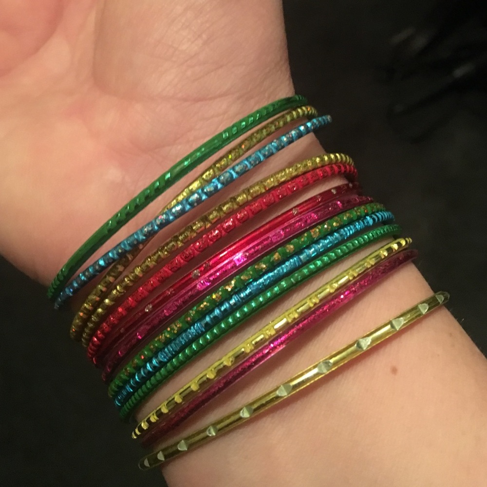 Colorful bangles bracelet - Picture 2 of 2