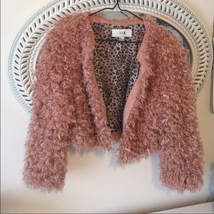 Cropped Faux Fur Jacket