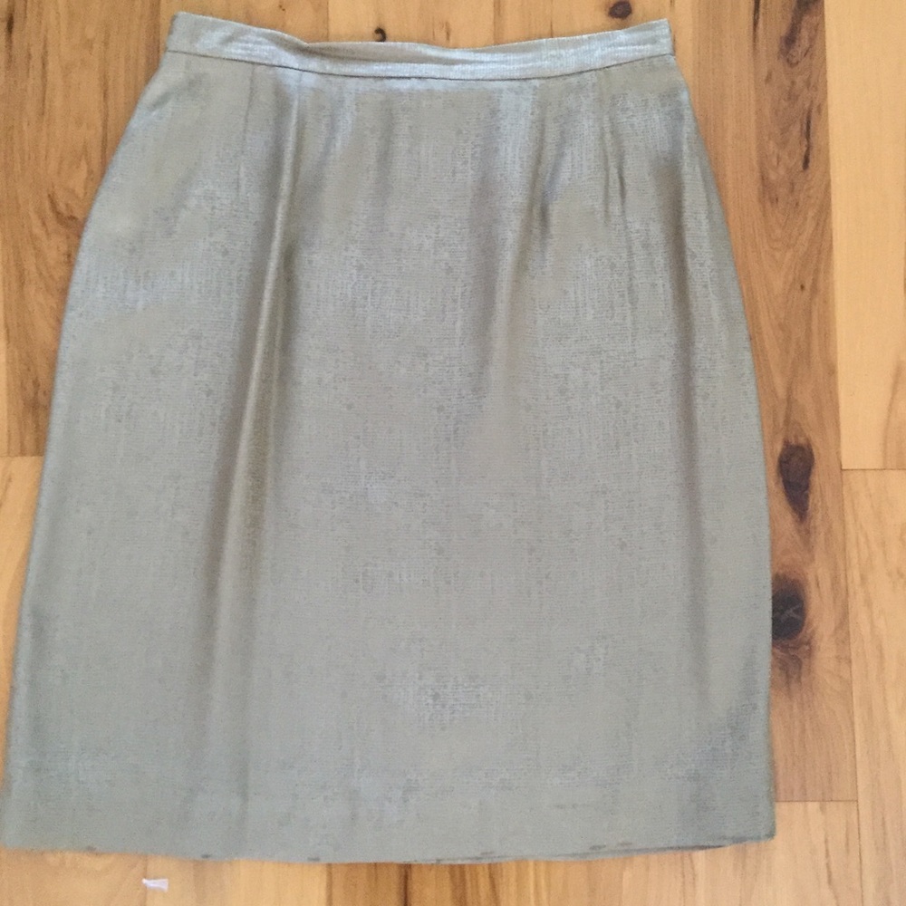 Silk Pencil Skirt