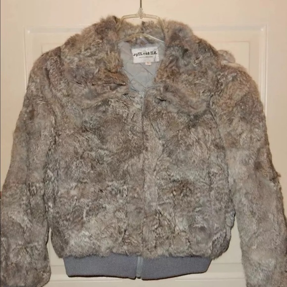 Jackets & Blazers - Authentic rabbit fur coat