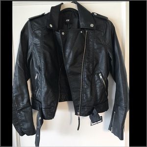 H&M faux leather jacket