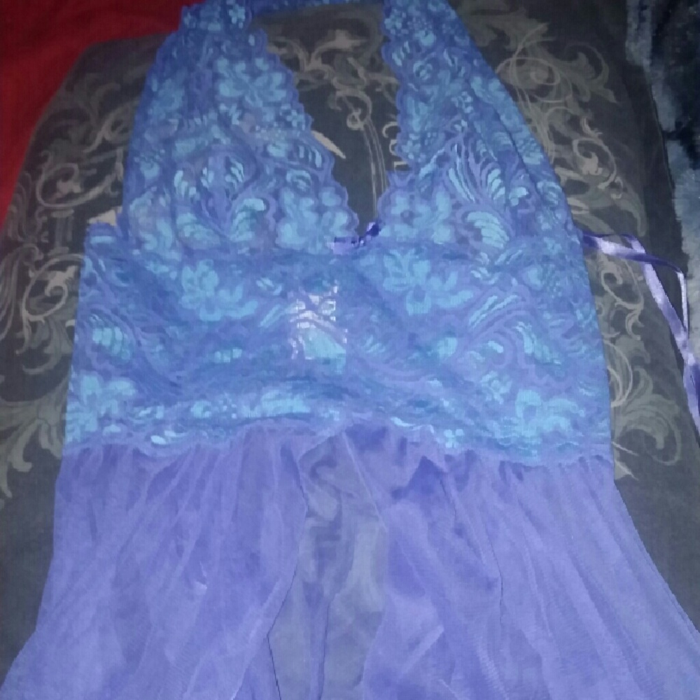 Pretty blue lingerie