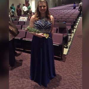Royal Blue Long Prom/Pageant Dress