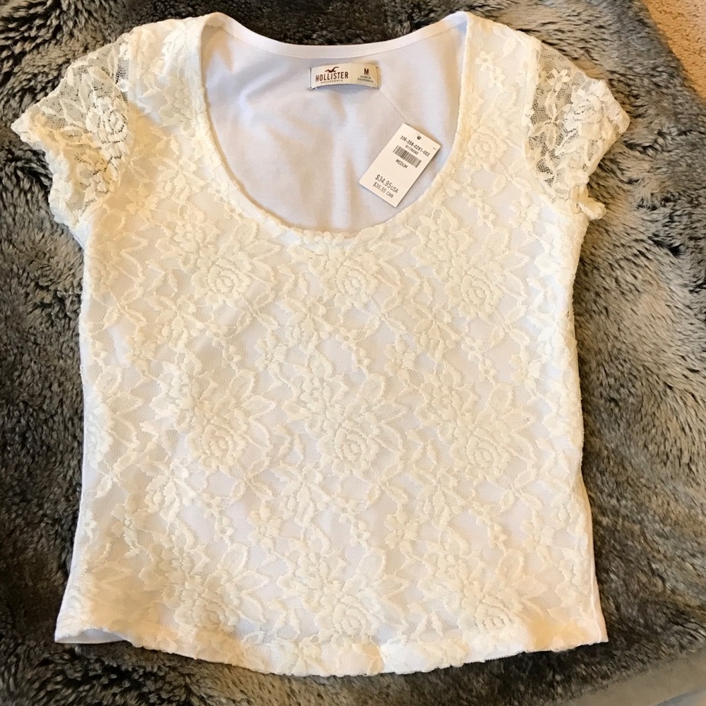 NWT lace crop top