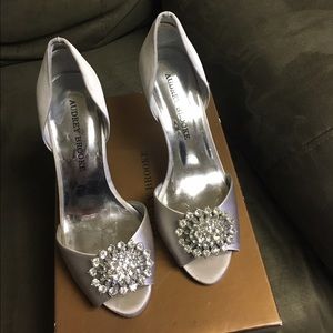 Audrey Brooke silver heels