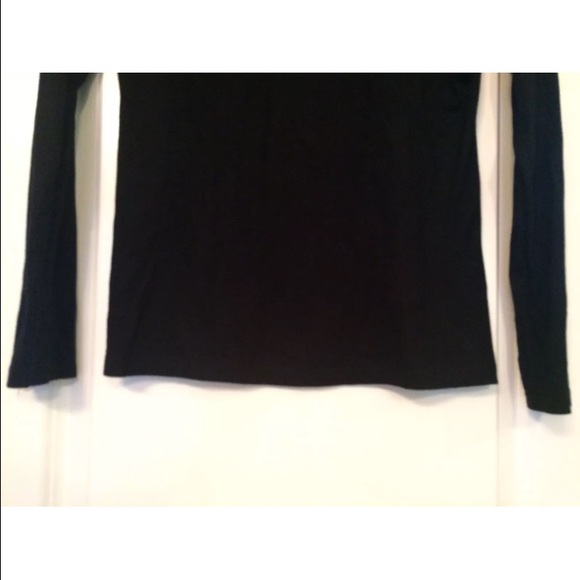 Old Navy Black Vintage Script Long Sleeve Top - Picture 3 of 4