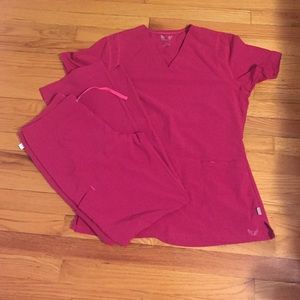 Smitten brand scrub set