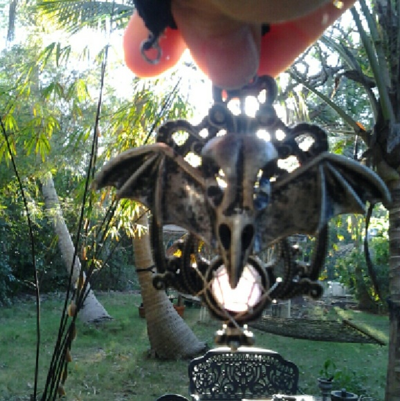 -SOLD- Gothic Elegance Skull Crow Choker - Picture 5 of 8